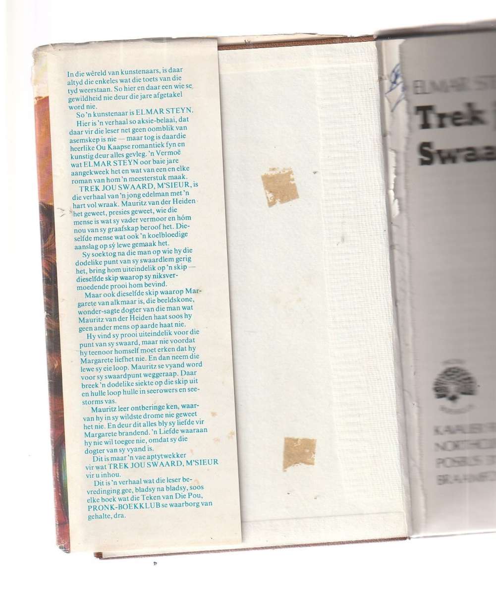 Trek jou Swaard M`Seur - Elmar Steyn - Ou Kaapse verhaal.
