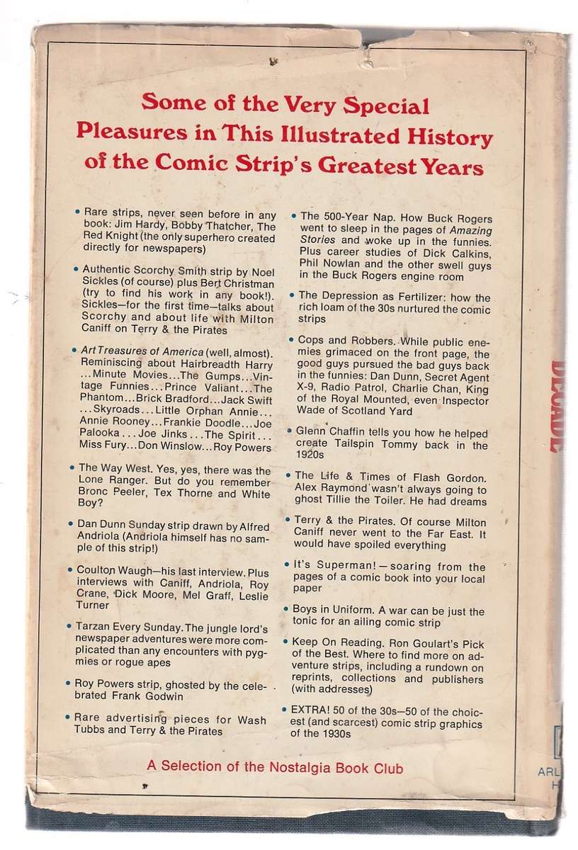 The Adventurous Decade - Ron Goulart - History of Vintage comic strips
