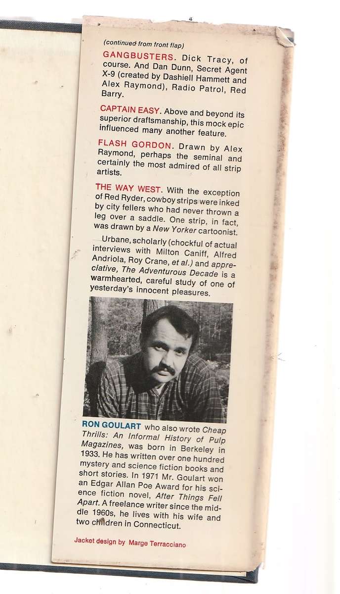 The Adventurous Decade - Ron Goulart - History of Vintage comic strips