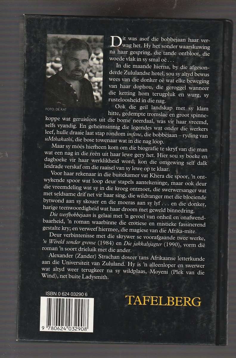 Die Werfbobbejaan - Alexander Strachan - mistiek fassinerende roman