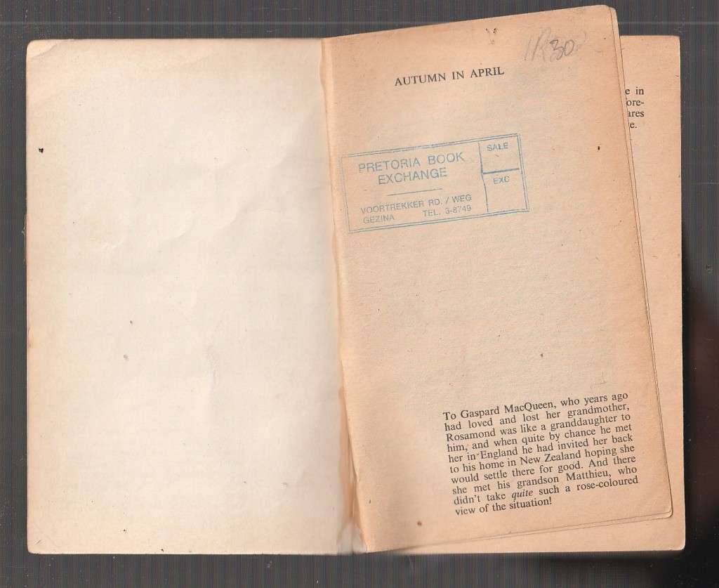 Autumn in April - Essie Summers - Mills & Boon