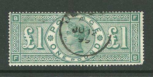 1887 QUEEN VICTORIA 1POUND V/FINE USED