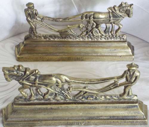 Stunning Brass Bookends