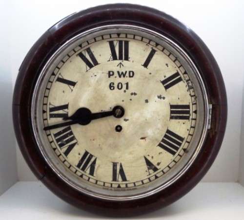 OLD WALL CLOCK from Old Public Works Department days!!!