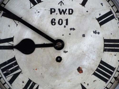 OLD WALL CLOCK from Old Public Works Department days!!!
