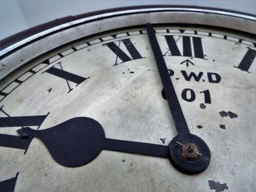 OLD WALL CLOCK from Old Public Works Department days!!!