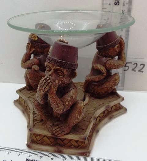 Blackamoor Incence Burner. Hear, See, Speak no evil!!!