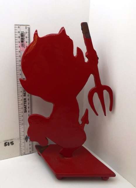 VINTAGE metal HOT STUFF the little devil door stop