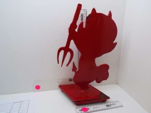 VINTAGE metal HOT STUFF the little devil door stop