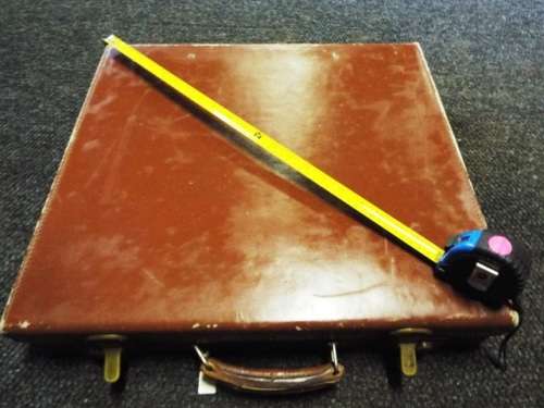 VINTAGE Masonic Regalia Master Mason  Hard Case 100% Leather