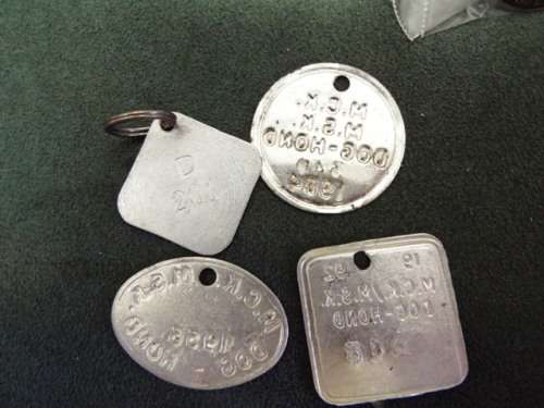 NICE COLLECTABLE VINTIGE DOG TAGS