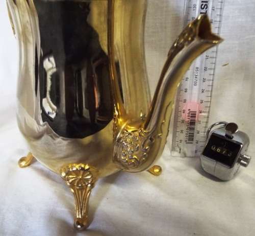 STUNNING COLLECTABLE COPPER TEA POT WITH HINGED LID