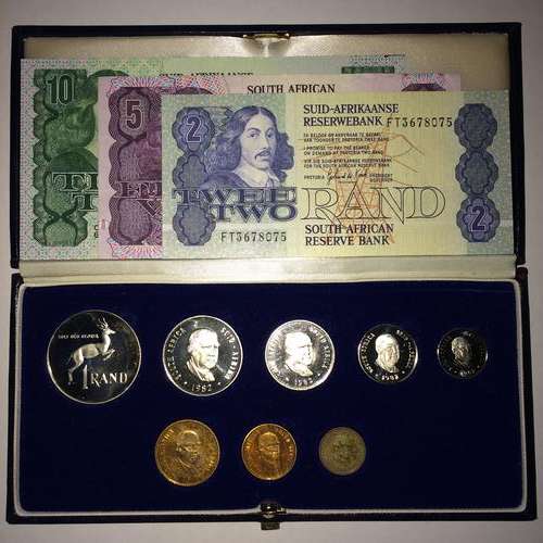 Proof set 1982 John Vorster and Gerhard de Kock Notes