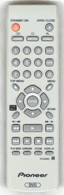 Pioneer VXX2865 DVD remote control