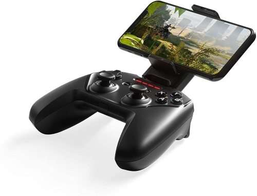 SteelSeries Nimbus+ Bluetooth Mobile Gaming Controller with iPhone Mount, 50+ Hour Battery Life, App