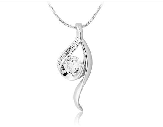 Diamond Decoration Necklace 18K RGP