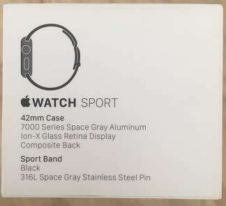 Apple Watch Sport (42mm / Space Gray)