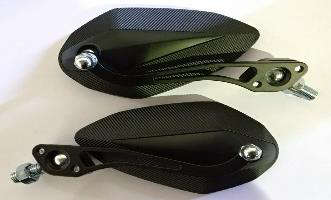 Black 2 Aluminum Scooter And Motorcycle Mirrors 8mm/10mm