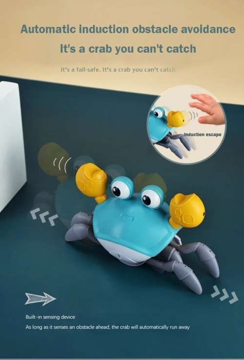 Electric cute crab crawling toy