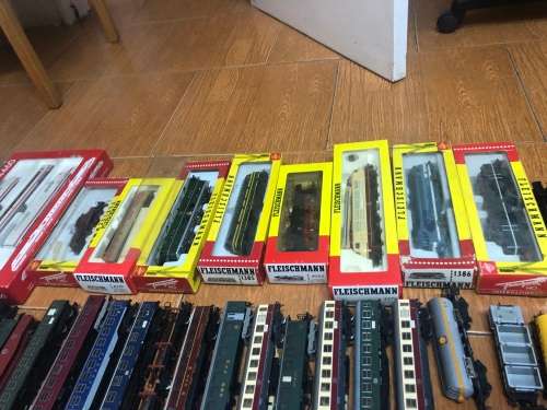 Fleischmann miniature trains, coaches rails and many other items