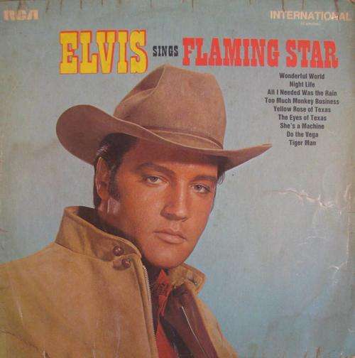 Elvis Presley - Sings Flamingo star LP Record