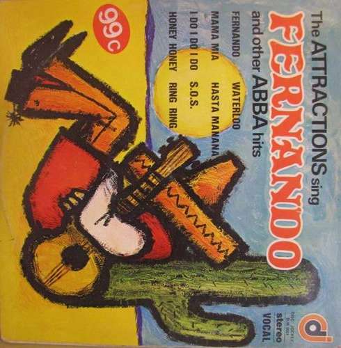 The Attractions sing Fernando and other ABBA Hits LP Record
