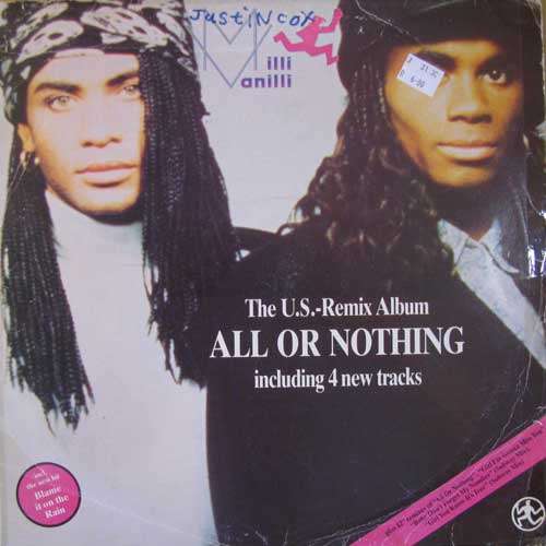 Milli Vanilli -All or nothing - US Remix Album LP Record