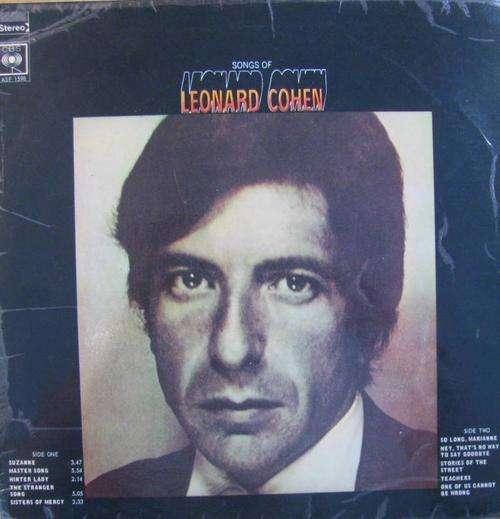 Leonard Cohen - Songs Lp record