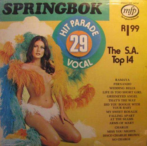 Springbok Hit Parade vol 29 Lp record