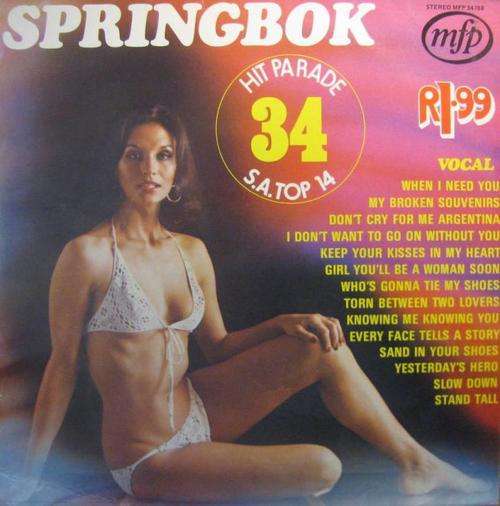 Springbok Hit Parade vol 34 Lp record