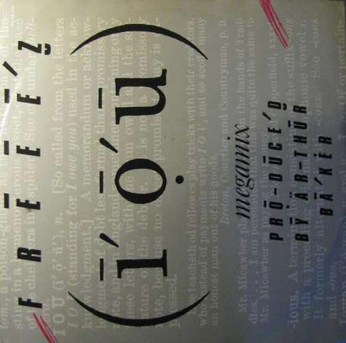 Freez -  I.O.U. (Megamix) -   I Dub U -   We Got The Jazz -45 RPM - Maxi single Record