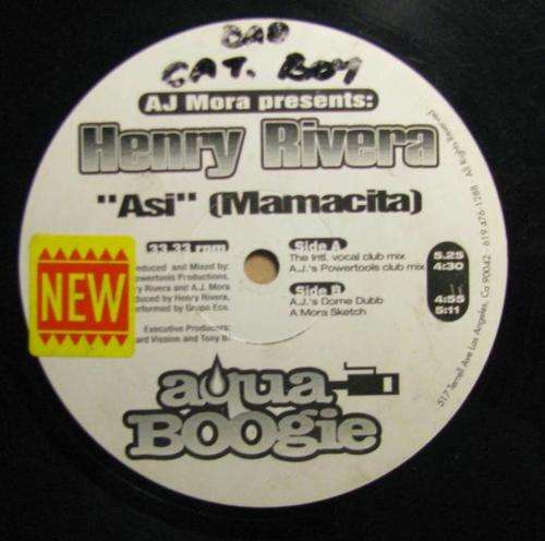 Henry Rivera - Asi (Mamacita) -Maxi single LP Record