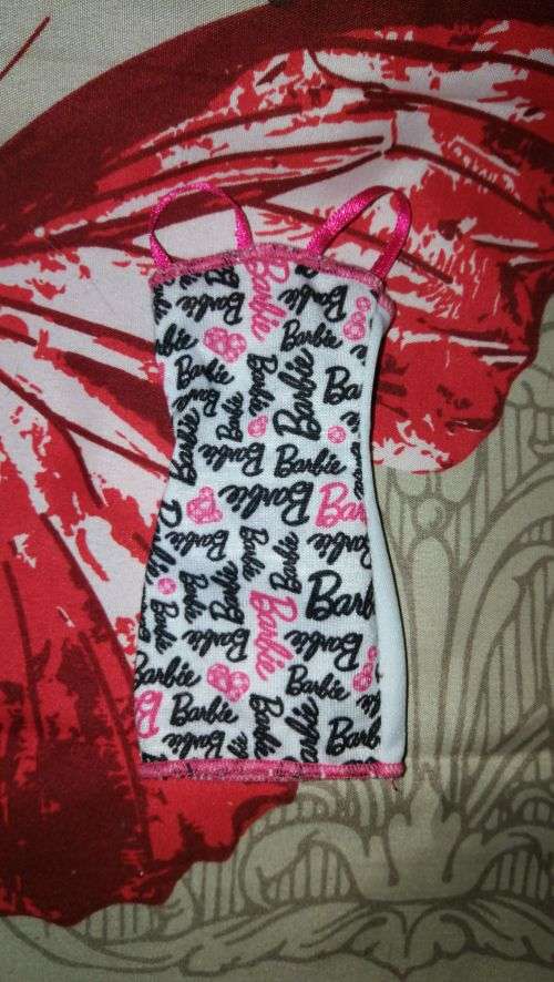 Barbie Dress - Pink, White and Black
