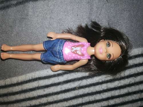 Mattel - Small brunette doll, Chelsea's friend