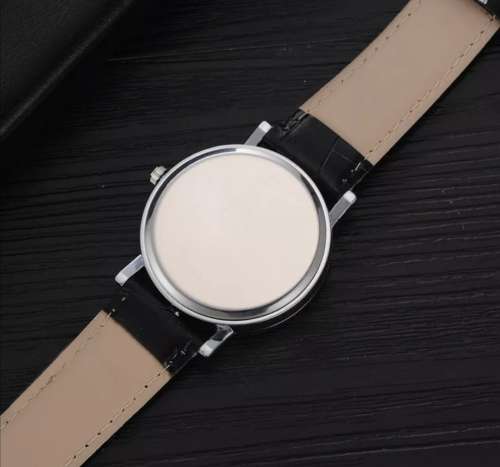 Fashion Mens Metal Leather Strap Watches Male Casual Military Quartz Wristwatch