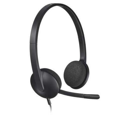 LOGITECH H340 USB COMPUTER HEADSET WITH NOISE CANCELING MIC, BLACK