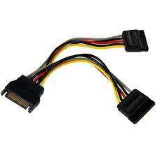 6PIN SATA POWER Y SPLITTER CABLE ADAPTER