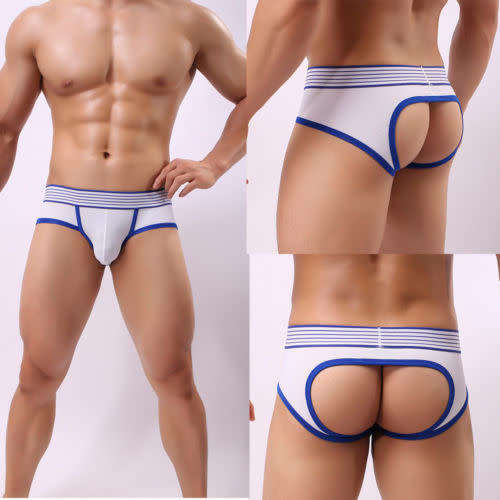 !!NEW!! Men Soft Open Back Mesh Boxer Briefs Shorts