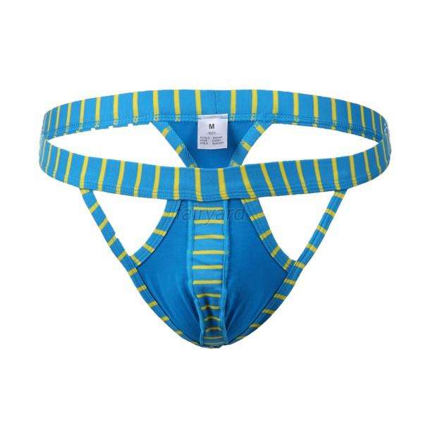 Sexy Striped Thong Pouch Underwear