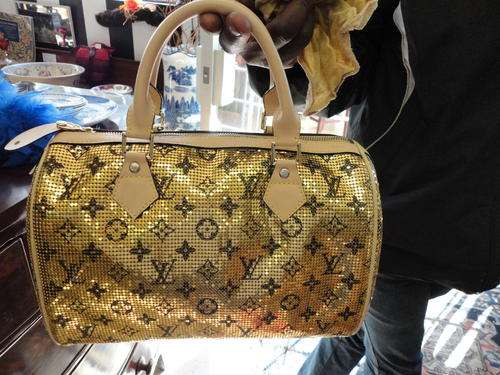 CHAINMAIL HANDBAG STAMPED " LOUIS VUITTON"