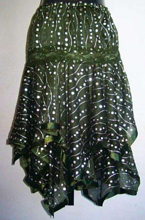 Bottle Green Skirt - 32/34