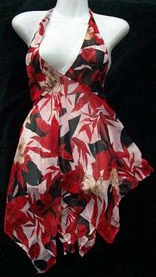 Floral Wrap-Over Top  - Size 34