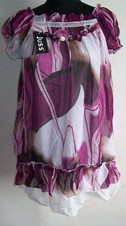 Purple/White Blouse - 36