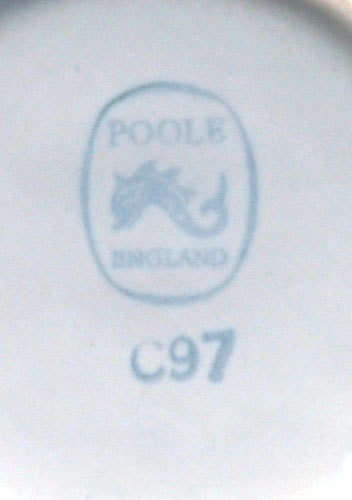 6 PIECE PART POOLE COFFEE SET - Peach Bloom & Seagull (1950's-1968)