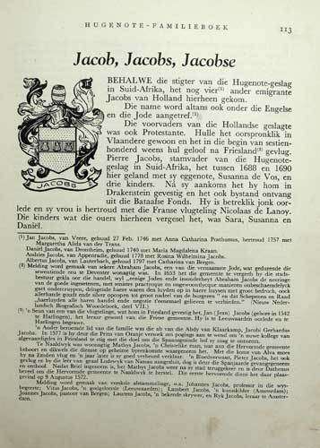 HUGENOTE FAMILIEBOEK -- A.J. Kannemeyer.