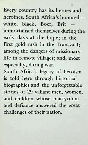 HEROES OF SOUTH AFRICA -- Ken Anderson