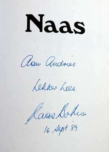 NAAS -- Edward Griffiths (GETEKEN deur Naas Botha, AFRIKAANS)