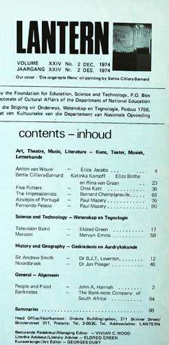 LANTERN MAGAZINE December 1974