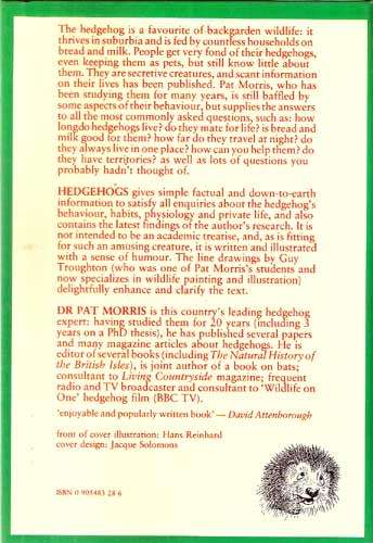 HEDGEHOGS -- Pat Morris