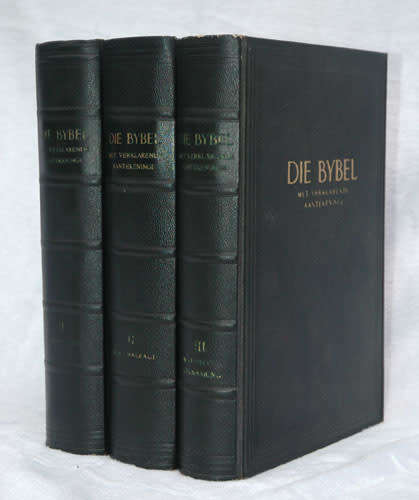 DIE BYBEL MET VERKLARENDE AANTEKENINGE , kompleet 3 dele.